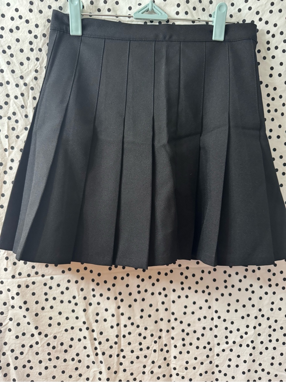 Classic Black Pleated Mini Skirt - Women's